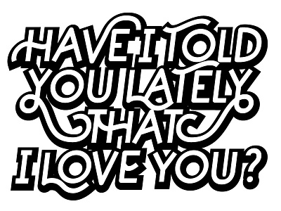 Valentines Day i love you love swash typography valentines