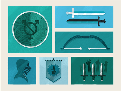 Larping bow daggers hoodie intel killscreen larp larping shield sword