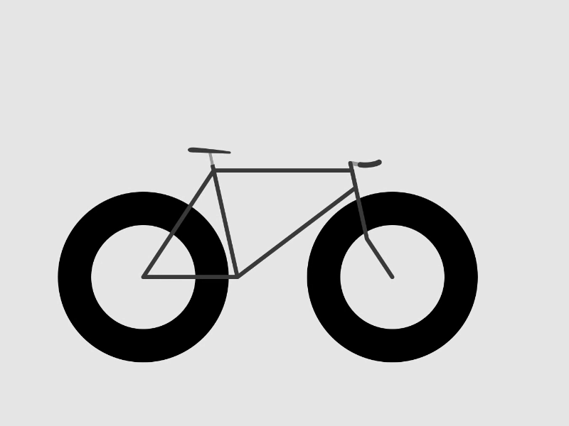 Disappearing Bicycle animation bicycle fade illustration principle sketch