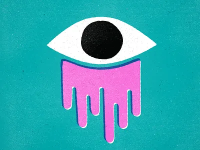 Sleep in the eye eye illustration