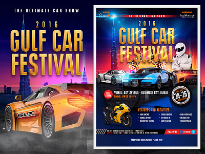 Gulf Car Festoval 2016 car event car festival car show dubai dubai car festival gulfcarfestival pakistan poster