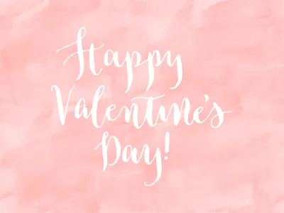 Happy V-Day! 14 calligraphy cupid handwritten heart ink lettering love lover valentine valentines watercolor