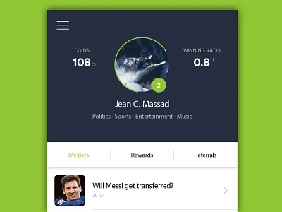 Social Betting bet betting jean massad profile social
