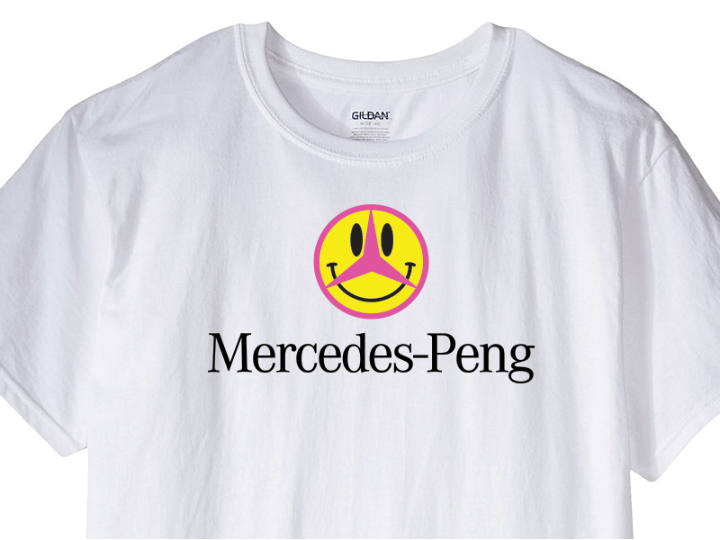 MERCEDES-PENG apparel clothing illustration logo mercedes peng stickers store streetwear typeface