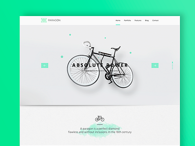 Paragon Homepage Full Width - WIP basic bike homepage minimal modern paragon promo simple ui ux