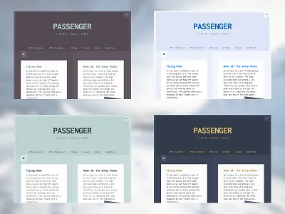 Passenger Colour Schemes color colour variations wordpress wordpress theme