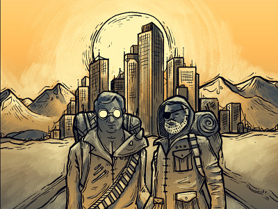 The End Is Near apocalypse denver drawing illustration photoshop