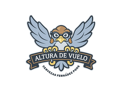 Altura De Vuelo aviator bird logo logomotive