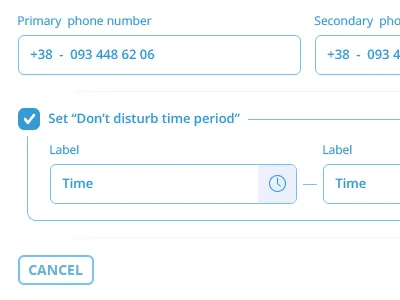 don't disturb time setting disturb dont set setting time