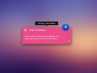 1 Dribbble Invitation 1 didier dribbble invite laureaux one