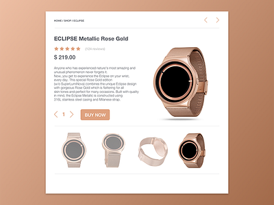 Day 002 - Product Card 100days card interface product ui watch ziiiro