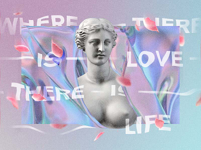 <3 aphrodite ghandi life love rose valentine vaporwave