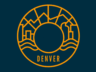 Denver Seal art creative design flatdesign nature patch photoshop