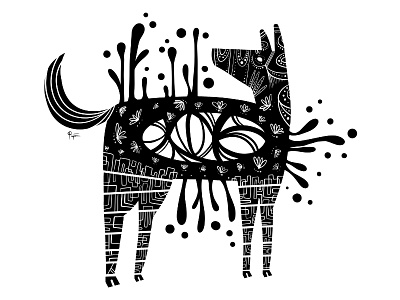 Festival Of Living animal black design digital donkey horse ink mexico pattern pen sharpie