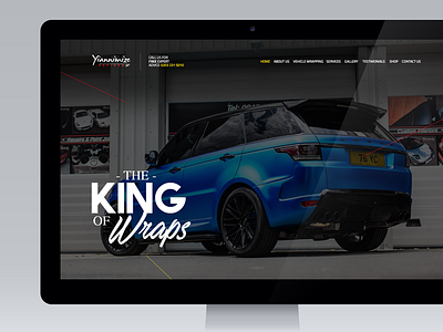 Yiannimize Website Concept concept design home landing page personal project web website