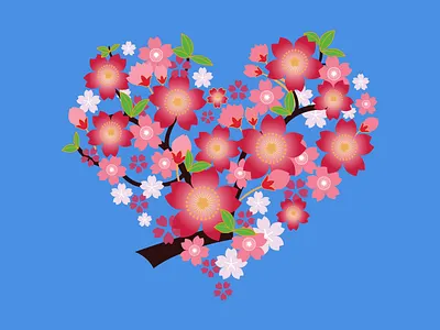 Happy Valentine's Free Sketch Flowers Wreath download flower freebie sketch wreath