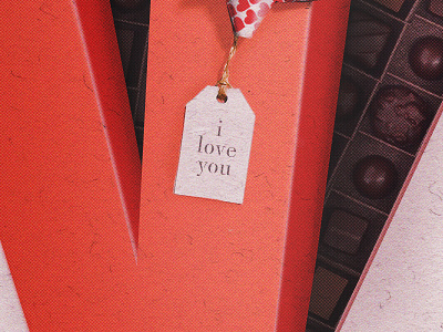 V is for Valentine's chocolate box v valentines