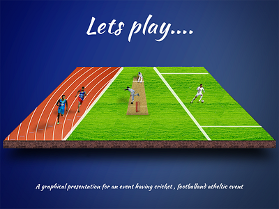 Ground for All artwork atheltics cricket dark footbal ground image manipulation pitch sports