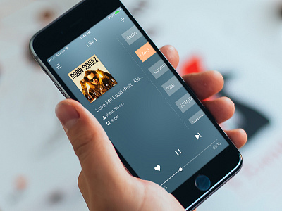 DailyUI/002 Player app fm ios music player radio sketch ui