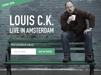 Dailyui048 Coming Soon coming soon dailyui dailyui048 din louis ck sentinel