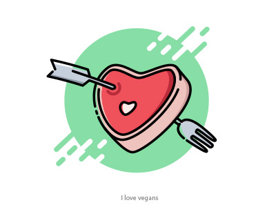 Valentine icon icon love meat ribeye steak valentine valentines day vegan