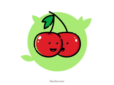 Valentine icon berry cherry icon love valentine valentines day