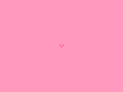 Much Love <3 heart icon minimal pink pixel valentines day vector