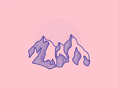 Mountains crosshatch illustration monoweight mountain vector woodcut