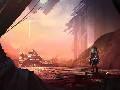 Command art concept design digital illustration painting sci fi