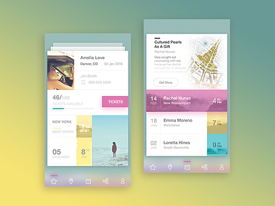 Event Manager concept colors concept events gradients interactions mobile ui ux