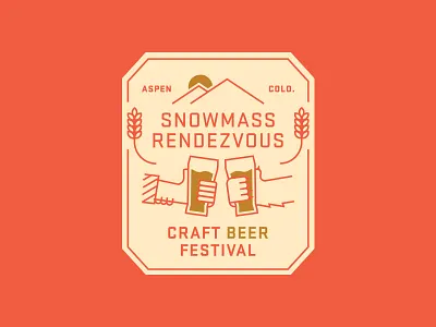 Cheers and Beers badge beer colorado logo outdoors patch