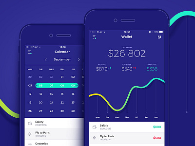 Mywallet app budget control finance ios management mobile money uiux wallet