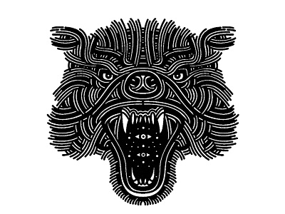 wolverine - (for) print animal bear beast design graphic illustration linework print screen printing wolverine