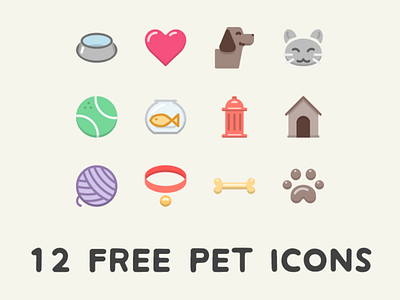 Pet Icon cats dogs fishtank kibble kitty pets vet veterinary