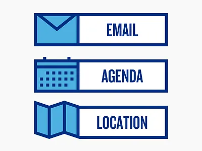 CTA buttons agenda buttons colation cta email icons