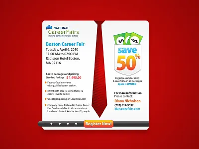 Career Fairs Email Blast banner ad email blast template