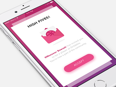 My First Shot debut dribbble invite thank you ui