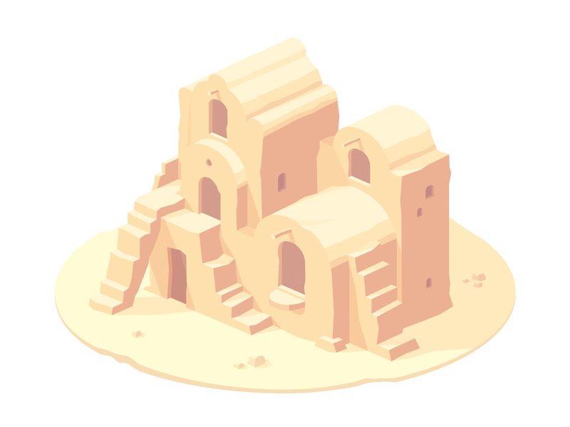 Tatooine animation desert gif house illustration isometric star wars starwars tatooine