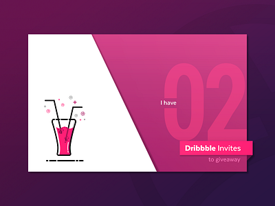 2 Dribbble Invites Available bangalore card dribbble dribbble invite flat india invitation invite juice psd shots widget