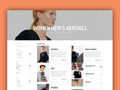 Barni E-shop agenceme article barni clothes e shop filter shopping ui uikit ux webdesign