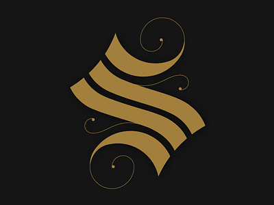 S blackletter graphic design handlettering lettering type typography