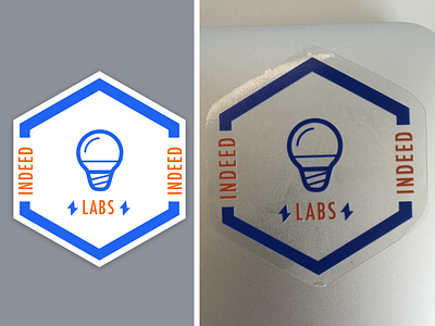 Labs Logo badge experiment hex idea incubator innovation labs logo mark research sticker