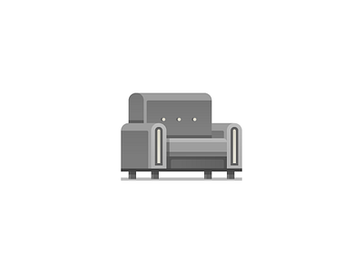 Sofa couch icon illustration love seat sofa