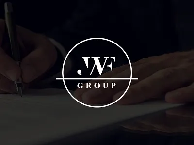 JWF Group blackwhite branding business consulting initials jwf logo management mark monogram symbol