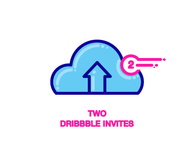 Invites dribble invite flat style icon