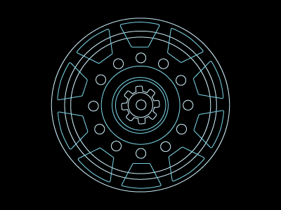 The Artificial Heart design line work tshirt design