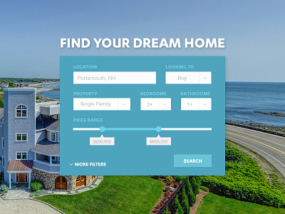 Real Estate Locator 30 daily ui price real estate slider