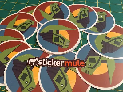 Master Chief Sticker Mule halo illustrator master chief print sticker stickermule vector