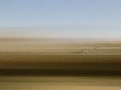 Slow Thinking africa desert editorial illustration