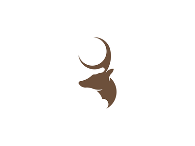 Moondeer design identity illustration logo logotype mark monogram name personal symbol type
